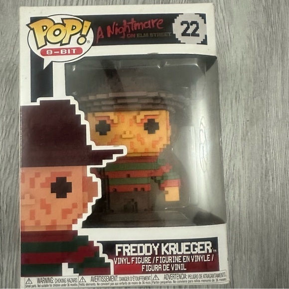 NIB Funko Pop 8-Bit Horror Nightmareon Elm St #22 Freddy Krueger #collectible - Picture 1 of 4